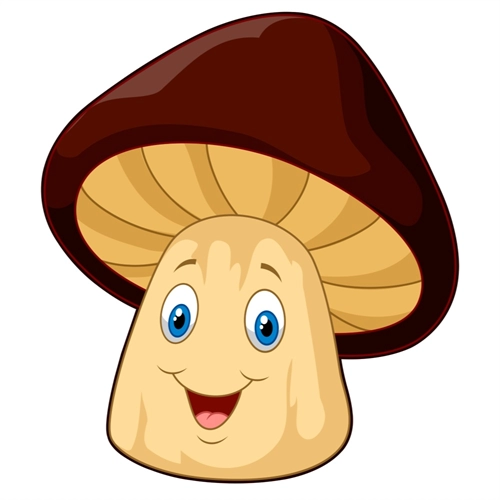 Mushroom Classroom Vegetable Transparent Sticker